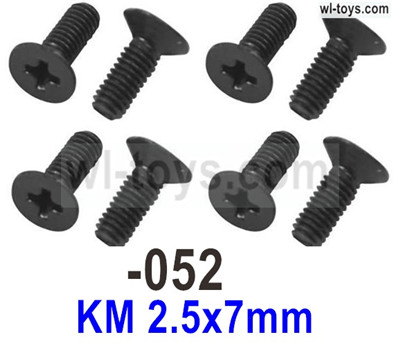 SG 1604 SG1604 Countersunk screws.1604-052.KM 2.5x7mm. SG 1604 SG1604 Parts, SG 1/16 Car Parts.