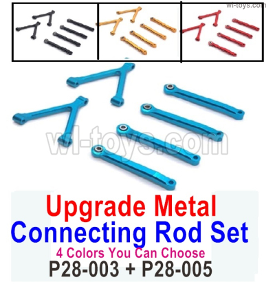 SG 2801 SG2801 Upgrade Metal Connecting Rod Set Parts.It include the P28-003 + P28-005.Total 4 colors you can choose.SG 1/28 Car Parts.