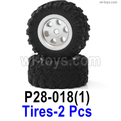 SG 2801 SG2801 Tires Parts Wheel assembly,Tires Assembly.P28-018(1).It include the Tires lether and Wheel hub.Total 2pcs.SG 1/28 Car Parts.