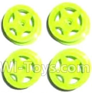 Subotech BG1503 Front and Rear Wheel Hub(4pcs)-Green-(Not include the Trie Lether),Subotech BG1503 RC Car Spare parts Accessories,1:16 2WD BG1503 RC Racing Car parts,High Speed Drifting Buggy Parts