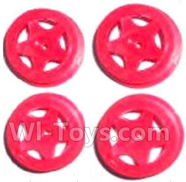 Subotech BG1503 Front and Rear Wheel Hub(4pcs)-Red-(Not include the Trie Lether),Subotech BG1503 RC Car Spare parts Accessories,1:16 2WD BG1503 RC Racing Car parts,High Speed Drifting Buggy Parts