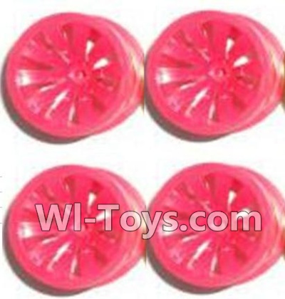 Subotech BG1504 Big Wheel Hub(4pcs)-Red-(Not include the Trie Lether),Subotech BG1504 RC Car Spare parts Accessories,1:16 2WD BG1504 RC Racing Car parts,High Speed Drifting Buggy Parts
