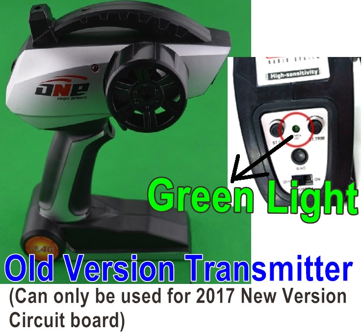 SuBotech BG1506 Transmitter CJ0016 New Version Transmitter,Remote control(With Green Light,Can only be used for 2017 New version circuit board,Subotech BG1506 RC Car Spare parts Accessories,1:12 4WD BG1506 RC Racing Car parts,High Speed Drifting Buggy Parts