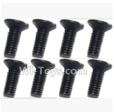 SuBotech BG1506 WLS020 Countersunk head screws(8pcs)-M2.5X7,Subotech BG1506 RC Car Spare parts Accessories,1:12 4WD BG1506 RC Racing Car parts,High Speed Drifting Buggy Parts