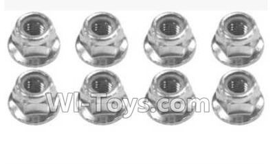 SuBotech BG1506 WLM001 M4 anti-loose nut(8pcs),Subotech BG1506 RC Car Spare parts Accessories,1:12 4WD BG1506 RC Racing Car parts,High Speed Drifting Buggy Parts