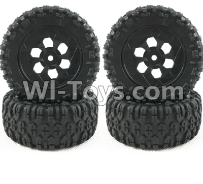SuBotech BG1507 BG1507 CJ0002 Whole Wheel unit(4pcs),Subotech BG1507 RC Car Spare parts Accessories,1:12 4WD BG1507 RC Racing Car parts,High Speed Drifting Buggy Parts