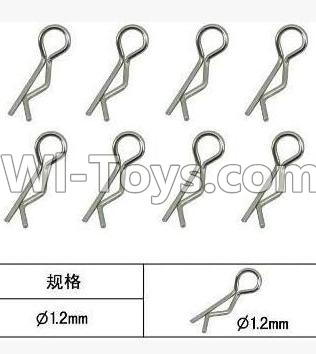SuBotech BG1507 WTZ008 R-Shape Pin(8pcs),Subotech BG1507 RC Car Spare parts Accessories,1:12 4WD BG1507 RC Racing Car parts,High Speed Drifting Buggy Parts