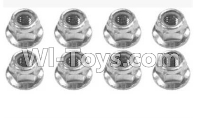 SuBotech BG1507 WLM001 M4 anti-loose nut(8pcs),Subotech BG1507 RC Car Spare parts Accessories,1:12 4WD BG1507 RC Racing Car parts,High Speed Drifting Buggy Parts