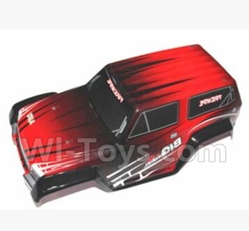 SuBotech BG1509 S15090000 Car canopy,Sheel cover-Red,Subotech BG1509 RC Car Spare parts Accessories,1:12 4WD BG1509 RC Racing Car parts,High Speed Drifting Buggy Parts
