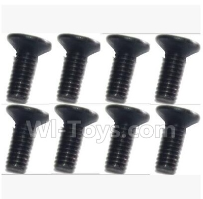 SuBotech BG1509 WLS020 Countersunk head screws(8pcs)-M2.5X7,Subotech BG1509 RC Car Spare parts Accessories,1:12 4WD BG1509 RC Racing Car parts,High Speed Drifting Buggy Parts
