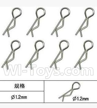 SuBotech BG1509 WTZ008 R-Shape Pin(8pcs),Subotech BG1509 RC Car Spare parts Accessories,1:12 4WD BG1509 RC Racing Car parts,High Speed Drifting Buggy Parts