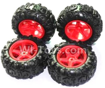 Subotech BG1510A Parts-CJ0014+CJ00015 Whole left and Right Wheel unit(4 set),Subotech BG1510A RC Car Spare parts Accessories,1:24 4WD BG1510A RC Racing Car parts,High Speed Drifting Buggy Parts