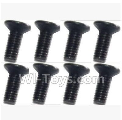 SuBotech BG1513 WLS020 Countersunk head screws(8pcs)-M2.5X7,Subotech BG1513 RC Car Spare parts Accessories,1:12 4WD BG1513 RC Racing Car parts,High Speed Drifting Buggy Parts