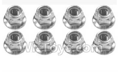 SuBotech BG1513 WLM001 M4 anti-loose nut(8pcs),Subotech BG1513 RC Car Spare parts Accessories,1:12 4WD BG1513 RC Racing Car parts,High Speed Drifting Buggy Parts