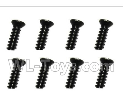 Subotch BG1515 Parts-95-10 WLS041 Flat head screws(2.6X6KB)-8pcs,Subotech BG1515 RC Car Spare parts Accessories,1:12 4WD BG1515 RC Racing Car parts,High Speed Drifting Buggy Parts