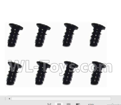 Subotch BG1515 Parts-95-11 WLS042 Flat head screws(2.3X6KB)-8pcs,Subotech BG1515 RC Car Spare parts Accessories,1:12 4WD BG1515 RC Racing Car parts,High Speed Drifting Buggy Parts