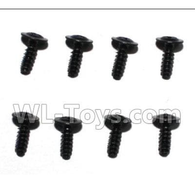 Subotch BG1515 Parts-95-21 WLS052 Flat head screws with media(2.6X6X6PWB)-8pcs,Subotech BG1515 RC Car Spare parts Accessories,1:12 4WD BG1515 RC Racing Car parts,High Speed Drifting Buggy Parts