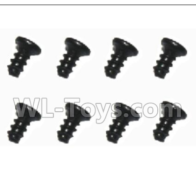Subotch BG1515 Parts-95-24 WLS055 Flat head screws(2X5PB)-8pcs,Subotech BG1515 RC Car Spare parts Accessories,1:12 4WD BG1515 RC Racing Car parts,High Speed Drifting Buggy Parts
