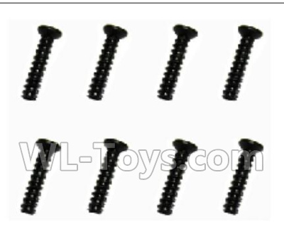 Subotch BG1515 Parts-95-25 WLS056 Flat head screws(2X8PB)-8pcs,Subotech BG1515 RC Car Spare parts Accessories,1:12 4WD BG1515 RC Racing Car parts,High Speed Drifting Buggy Parts