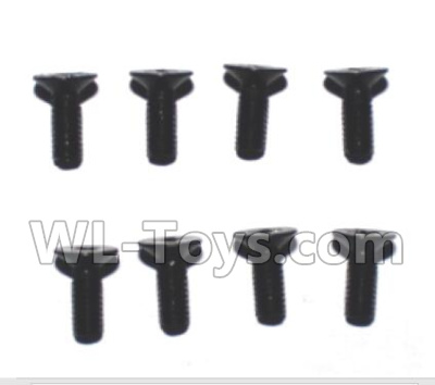 Subotch BG1515 Parts-95-28 WLS059 Countersunk head screws(2.5X8KM)-8pcs,Subotech BG1515 RC Car Spare parts Accessories,1:12 4WD BG1515 RC Racing Car parts,High Speed Drifting Buggy Parts