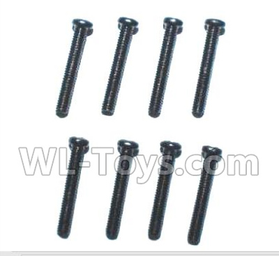 Subotch BG1515 Parts-95-29 WLS060 Countersunk head Mechanical screw (2.5X18KM)-8pcs,Subotech BG1515 RC Car Spare parts Accessories,1:12 4WD BG1515 RC Racing Car parts,High Speed Drifting Buggy Parts