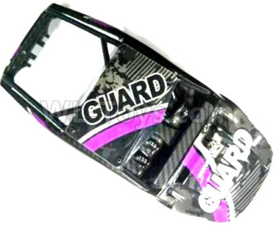 Subotech BG1520 Body shell Parts-Body Shell assembly(Black & Purple)-CJ0046