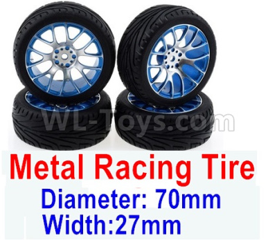 Subotech BG1520 Upgrade Metal Racing Tire(4 set)-Metal Wheel hub+Tire