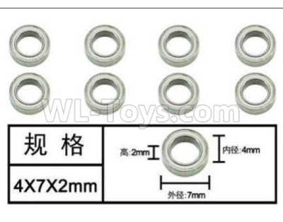 Subotech BG1520 Bearing,Ball bearing(4X7X2mm)-8pcs-WZC001