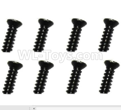 Subotech BG1520 screws-2.6X6 flat head screws (8pcs)-WLS041