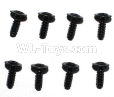 Subotech BG1520 screws-2.6X8X6PWB flat head meson screws(8pcs)-WLS052