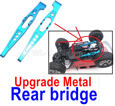 Subotech BG1520 Upgrade Metal Rear bridge. Total 2pcs. Blue Color.