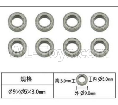Subotech BG1521 Parts-Bearing,Ball bearing(5X9X3mm)-8pcs-WZC002
