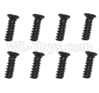 Subotech BG1521 Parts-2.6X8 flat head screws(8pcs)-WLS008