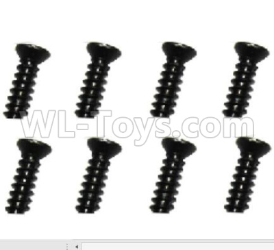 Subotech BG1521 Parts-2.6X6 flat head screws (8pcs)-WLS041