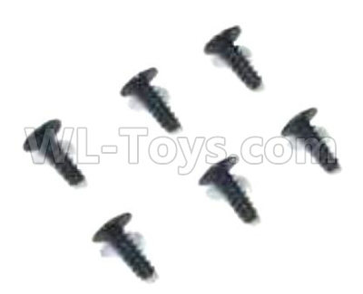 Subotech BG1521 Parts-2.6x6x6PWB meson screws(6pcs)-WLS069