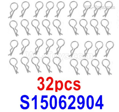 Subotech BG1525 R-Clips for the Body shell cover,Total 32pcs. S15062904