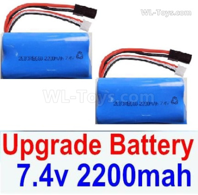 Subotech BG1525 Upgrade Battery Packs, 2S 7.4V 2200mah Lipo Battery. Total 2pcs. DZDC01. Run More time and more power.