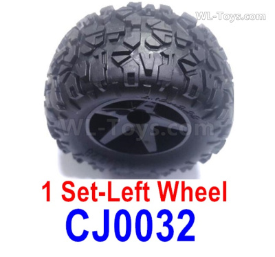 Subotech BG1525 Left Wheels Complete. It includes 2 set Left Wheels and Left Tires. CJ0032.