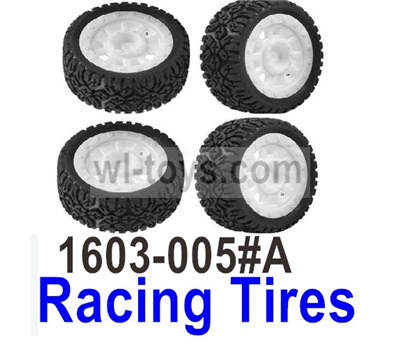 UDI RC Breaker 1601 Racing tires-1601-005-A-4 Set. UDIRC Breaker 1601 Parts, UDI RC UD1601 1/16 Car Parts.