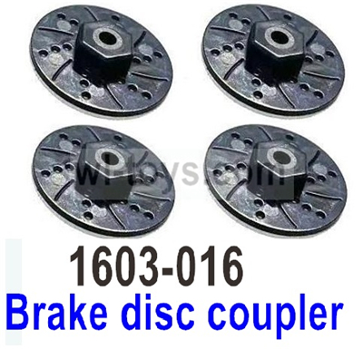 UDI RC Breaker 1601 Brake disc coupler-1601-016-4 Set. UDIRC Breaker 1601 Parts, UDI RC UD1601 1/16 Car Parts.