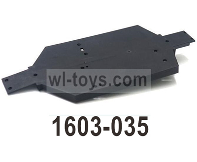 UDI RC Breaker 1601 Chassis.The bottom frame-1601-035. UDIRC Breaker 1601 Parts, UDI RC UD1601 1/16 Car Parts.