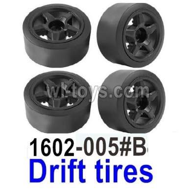 UDI RC 1602 Panther Drift tires-1602-005#B-4 Set. UDI RC 1602 Panther Parts, UDIRC UD1602 1/16 Car Parts.
