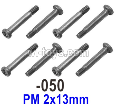 UDI RC 1602 Panther Step Screws.1602-050.PM 2x13mm. Total 8pcs. UDI RC 1602 Panther Parts, UDIRC UD1602 1/16 Car Parts.