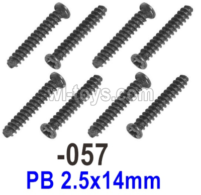 UDI RC 1602 Panther Screws.1602-057.PB 2.5x14mm.Total 8pcs. UDI RC 1602 Panther Parts, UDIRC UD1602 1/16 Car Parts.