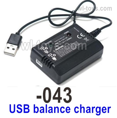 UDIRC 1603 Parts USB balance charger.The kit number is 1601-043, UDIRC 1/16 RC Rally Car Replacement Accesories.