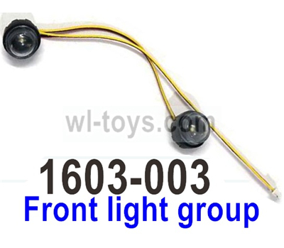UDIRC 1603 Parts Front light group.The kit number is 1601-003, UDIRC 1/16 RC Rally Car Replacement Accesories.