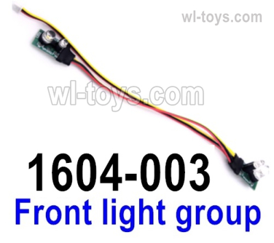 UDIRC 1604 Parts Front light group.The kit number is 1601-003, UDIRC 1/16 RC Rally Car Replacement Accesories.