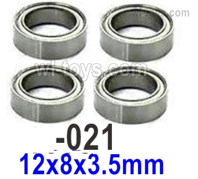 UDIRC 1604 Parts Ball Bearings.The kit number is 1601-021.The size is 12x8x3.5mm. Total includes 4pcs., UDIRC 1/16 RC Rally Car Replacement Accesories.