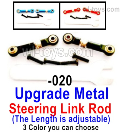 UDIRC 1607 Parts Upgrade Metal Steering Link Rod.The is the Upgrade Metal Version kit for the 1601-020.Total 3 Color you can choose.The Blue,Black and The Red Color.<br> UDIRC 1;16 RC Racing Truck Upgrade Replacement Accesories.