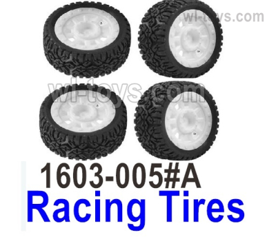 UDIRC 1608 Parts Racing tires.White color.The kit number is 1603-005#A.Total 4 Set.It can be used for the UD1601 1602 1603 1604 1607 etc.UDI RC 1/16 RC Rally Car Replacement Accesories.